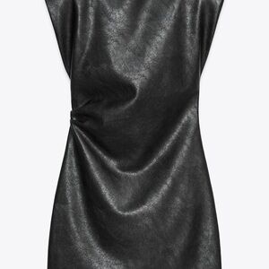 Zara Sleek Black Mini Dress